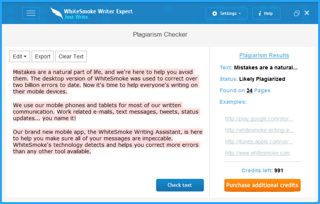 Переписать текст без плагиата. Ai text Checker. WHITESMOKE 1 year License.