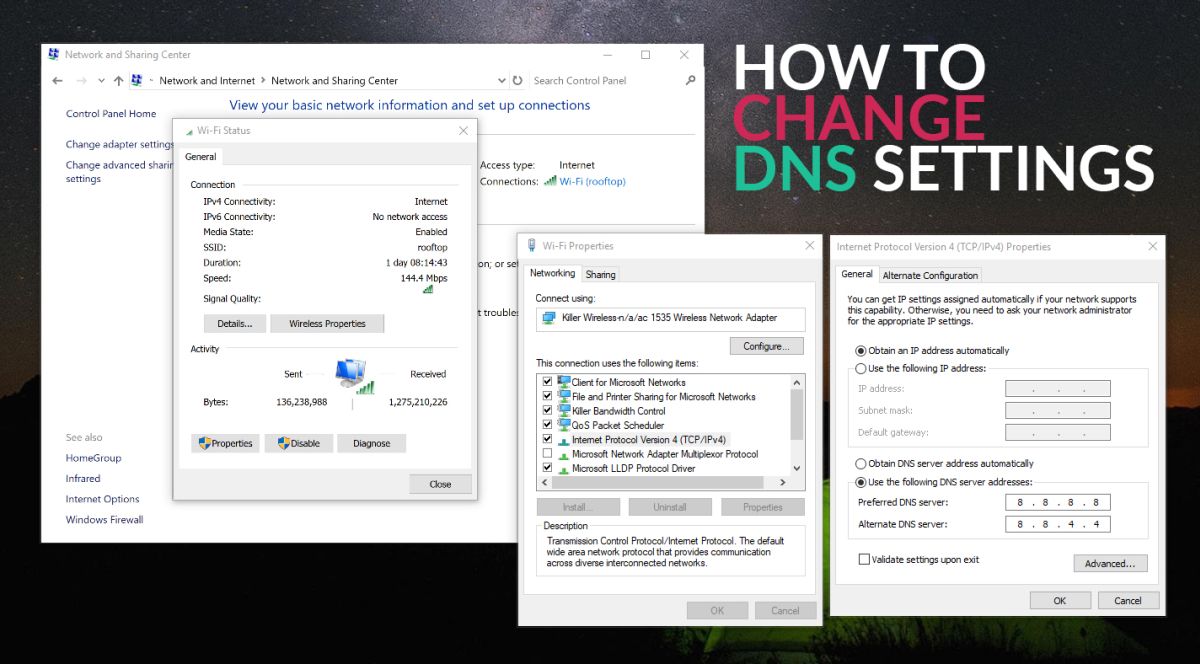 How To Change DNS Server Settings For A Safer And Faster Browsing