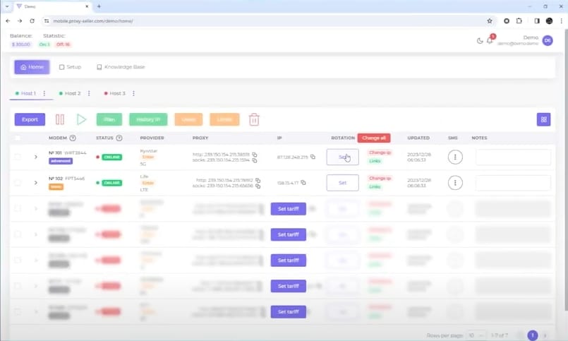 Configure Proxy-Seller Panel